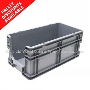 Heavy Duty Stacking Euro Box 50cm 22 Litre Open Front